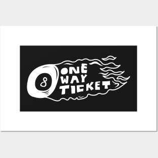 One Way Ticket Posters and Art
